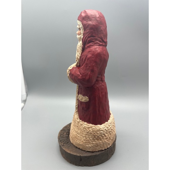 Vtg Hand Carved Hand Painted Wooden Dutch German Santa Clause‎ Wood Works VA - Picture 4 of 9